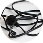 cordon électrique emmêlé